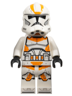 LEGO Minifigura Clone Trooper, 212th Attack Battalion (Phase 2) - White Arms, Dirt Stains, Nougat Head, Helmet with Holes - Star Wars — imagen BrickLink