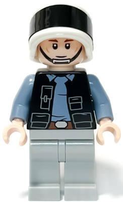 LEGO Minifigura Rebel Fleet Trooper - Male, Vest with Pockets, Black Neck, Reddish Brown Eyebrows - Star Wars — imagen BrickLink