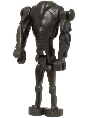 LEGO Minifigura Super Battle Droid - Pearl Dark Gray, Narrow Head, Chest Light Indent - Star Wars — imagen BrickLink