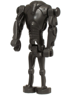 LEGO Minifigura Super Battle Droid - Pearl Dark Gray, Narrow Head, Chest Light Indent - Star Wars — imagen BrickLink