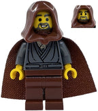 Jedi Bob (Bobarian Afol) - Dark Bluish Gray Tunic, Reddish Brown Hood and Cape — imagen BrickLink