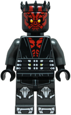 LEGO Minifigura Darth Maul - Printed Legs with Silver Armor, Eyes without Black Pupils - Star Wars — imagen BrickLink