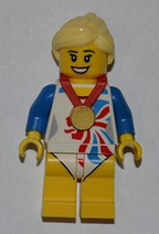 LEGO Minifigura Flexible Gymnast, Team GB - Collectible Minifigures — imagen BrickLink