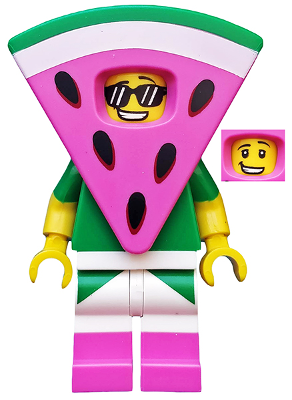 LEGO Minifigura Watermelon Dude, The LEGO Movie 2 (Minifigure Only without Stand and Accessories) - Collectible Minifigures — imagen BrickLink