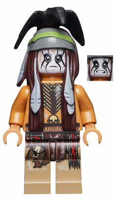 LEGO Minifigura Tonto - Dirty Outfit - The Lone Ranger — imagen BrickLink