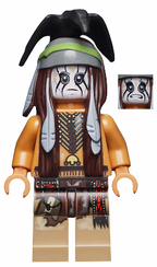 LEGO Minifigura Tonto - Dirty Outfit - The Lone Ranger — imagen BrickLink
